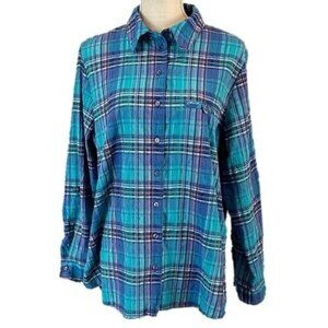 ALLISON DALEY Ultramarine Blue Plaid Top - 18W